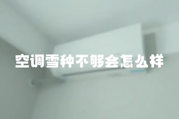 空調雪種不夠會怎么樣