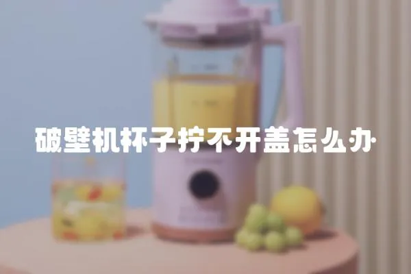 破壁機(jī)杯子擰不開蓋怎么辦