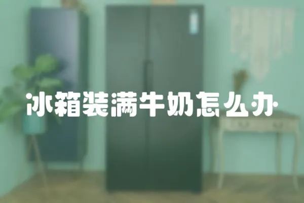 冰箱裝滿牛奶怎么辦