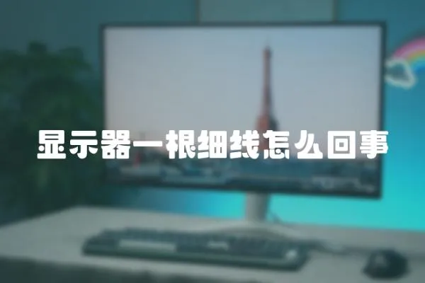 顯示器一根細(xì)線怎么回事