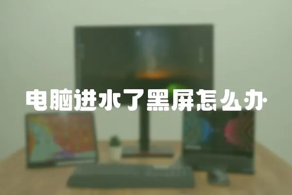 電腦進水了黑屏怎么辦