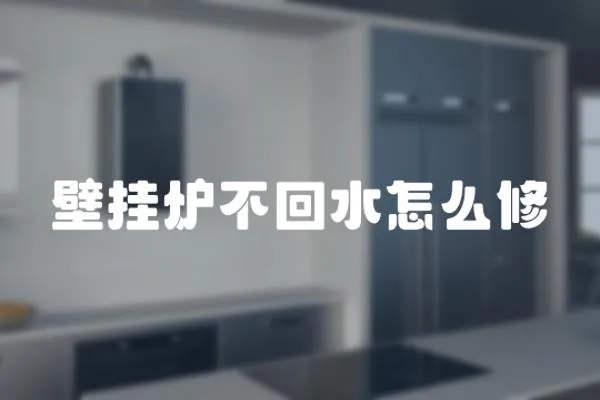 壁掛爐不回水怎么修