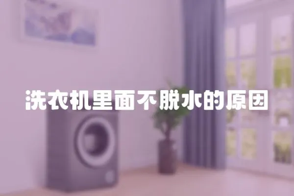 洗衣機里面不脫水的原因