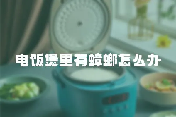 電飯煲里有蟑螂怎么辦