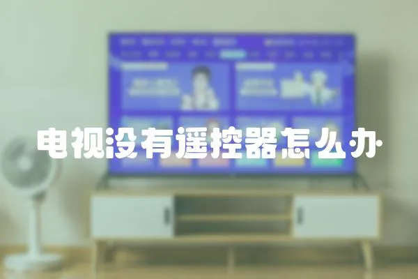 電視沒有遙控器怎么辦