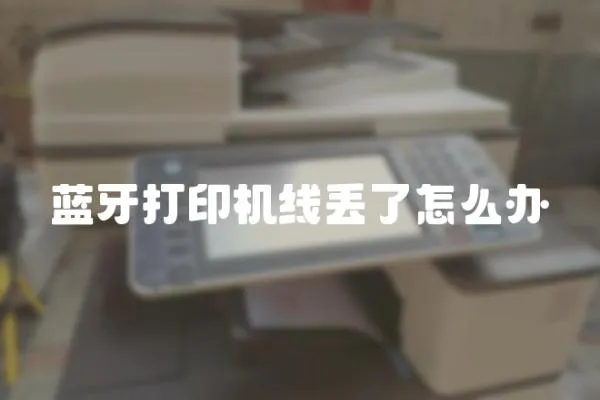 藍牙打印機線丟了怎么辦