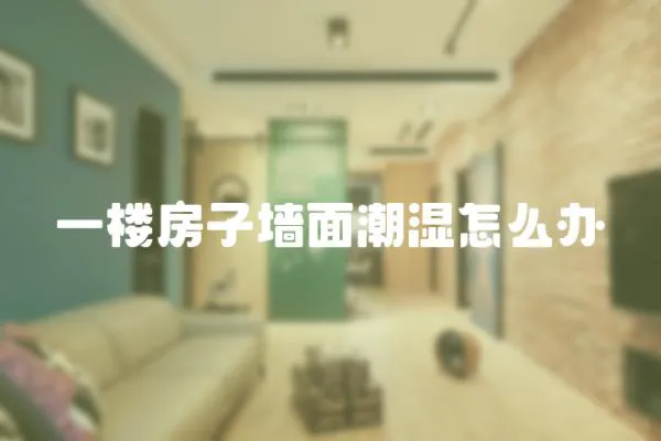 一樓房子墻面潮濕怎么辦