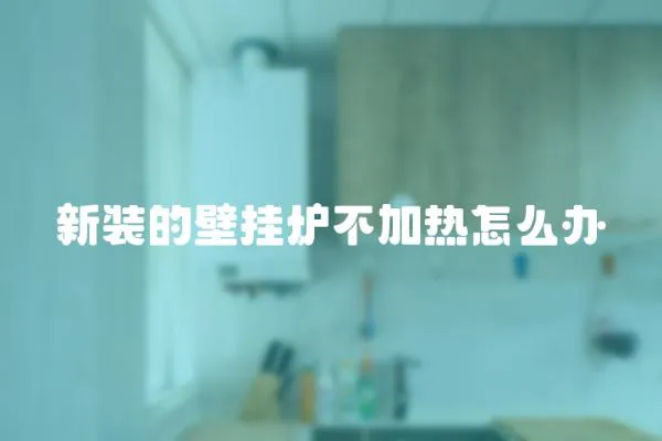 新裝的壁掛爐不加熱怎么辦