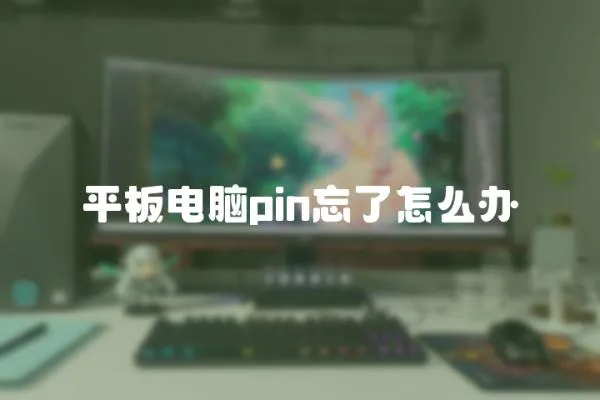 平板電腦pin忘了怎么辦