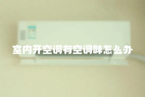 室內開空調有空調味怎么辦