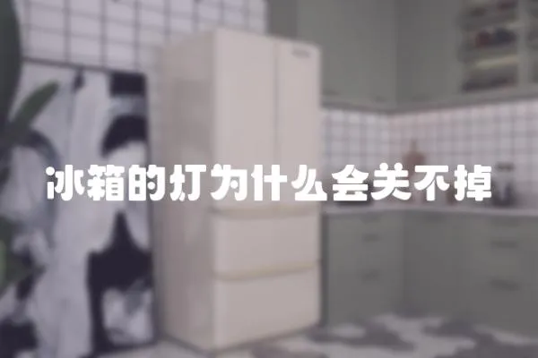 冰箱的燈為什么會關不掉