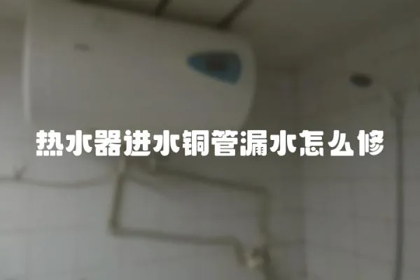 熱水器進(jìn)水銅管漏水怎么修