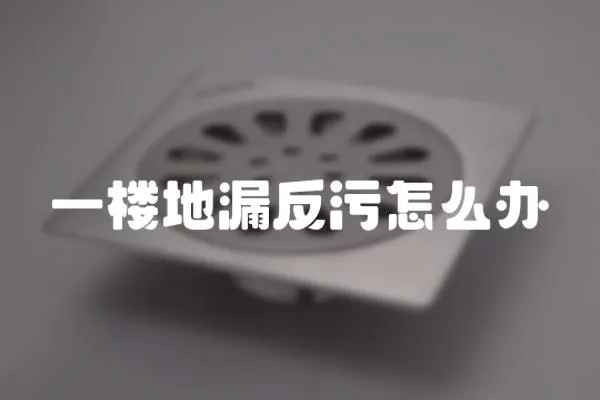一樓地漏反污怎么辦