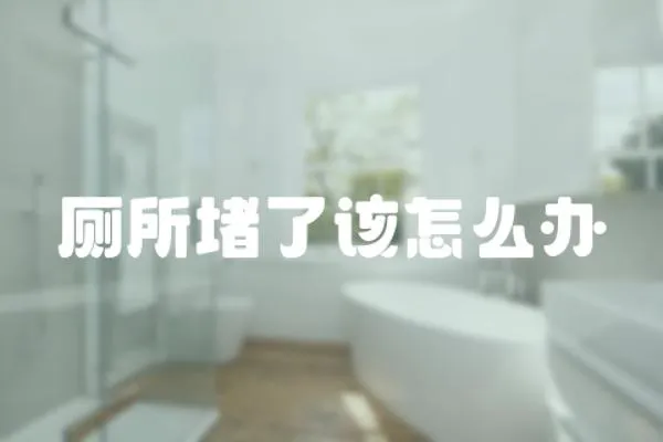 廁所堵了該怎么辦