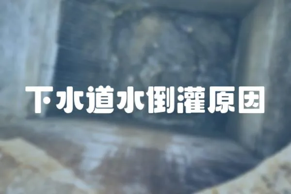 下水道水倒灌原因