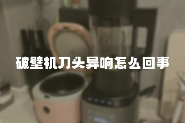 破壁機刀頭異響怎么回事