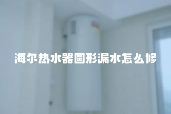 海爾熱水器圓形漏水怎么修
