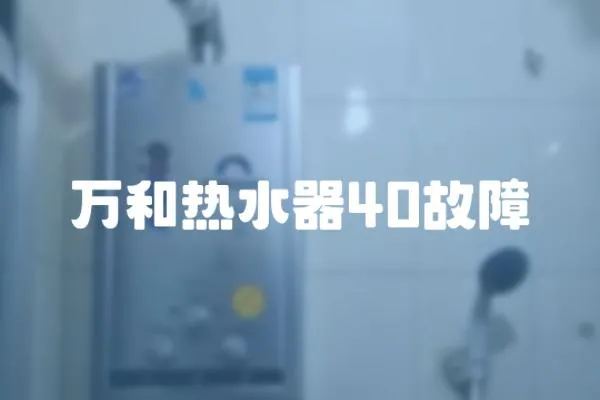 萬和熱水器40故障