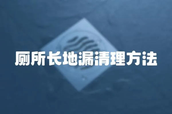 廁所長地漏清理方法