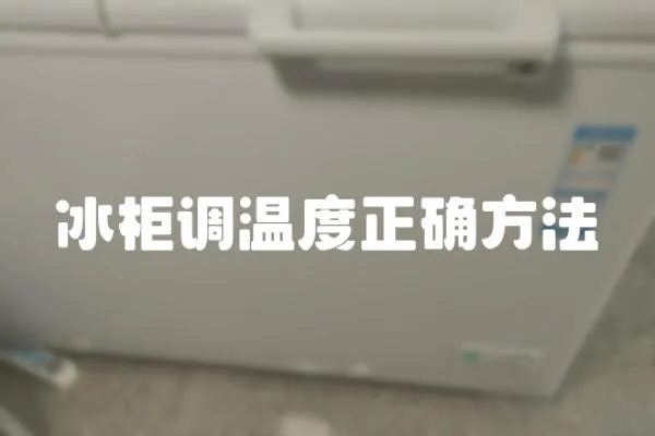 冰柜調溫度正確方法