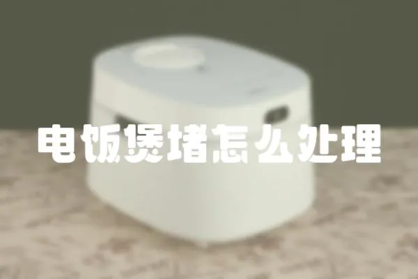 電飯煲堵怎么處理