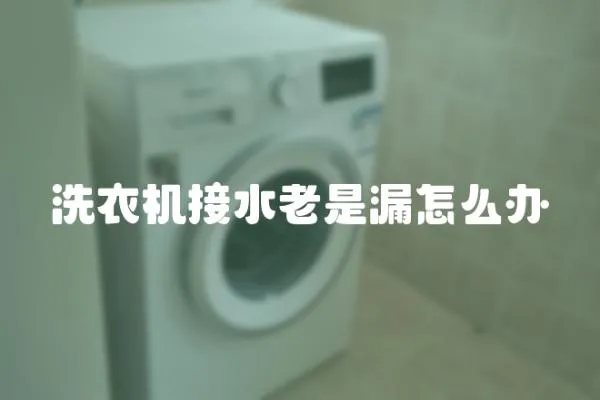 洗衣機接水老是漏怎么辦