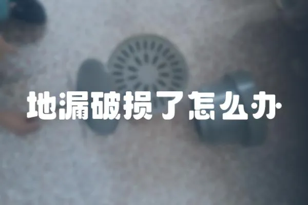 地漏破損了怎么辦