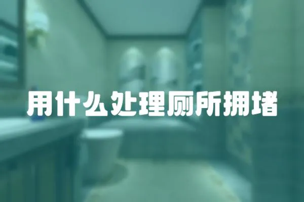 用什么處理廁所擁堵
