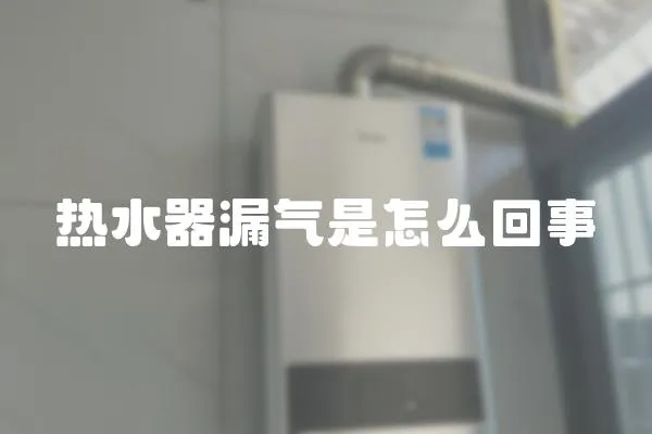 熱水器漏氣是怎么回事