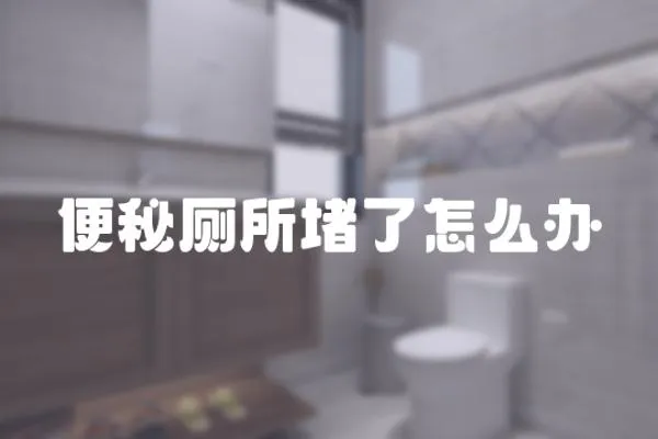 便秘廁所堵了怎么辦