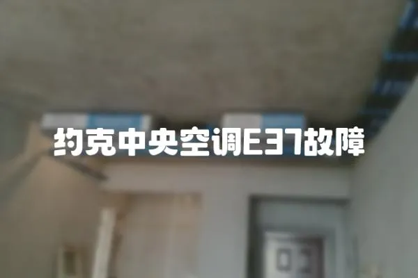 約克中央空調E37故障