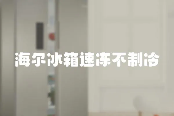 海爾冰箱速凍不制冷