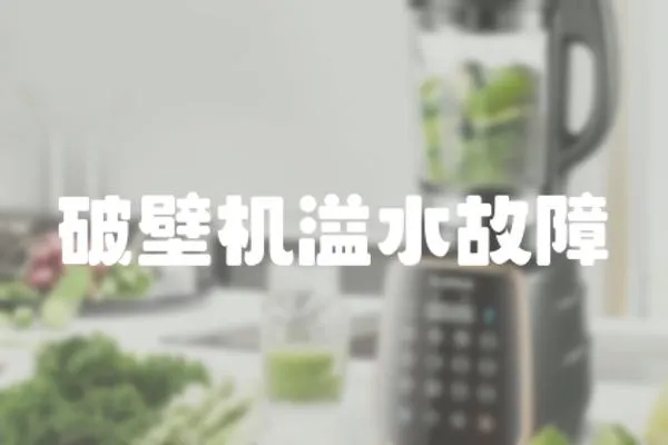 破壁機(jī)溢水故障