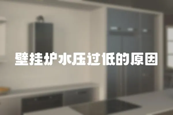 壁掛爐水壓過低的原因