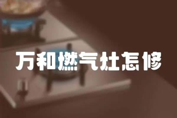 萬和燃氣灶怎修