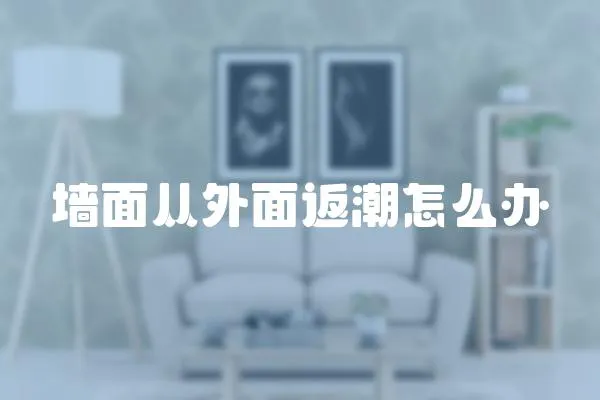 墻面從外面返潮怎么辦