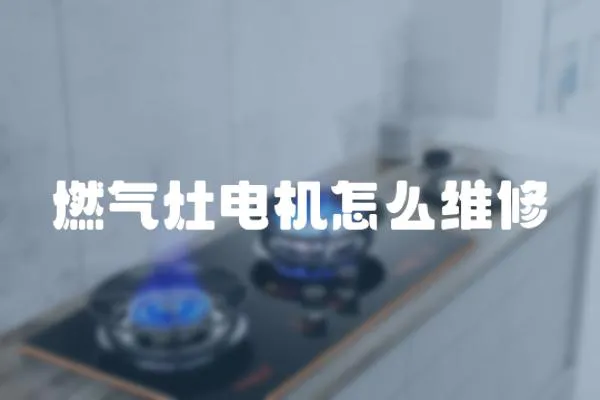 燃?xì)庠铍姍C(jī)怎么維修
