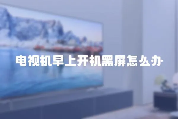 電視機早上開機黑屏怎么辦