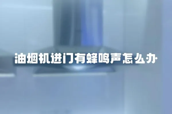 油煙機進門有蜂鳴聲怎么辦