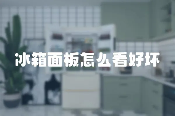 冰箱面板怎么看好壞