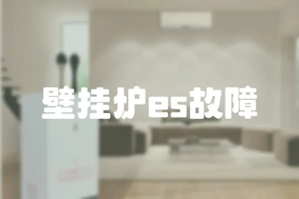 壁掛爐es故障