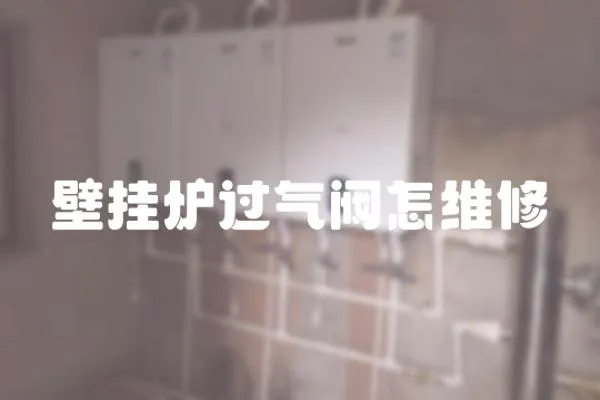 壁掛爐過氣閥怎維修