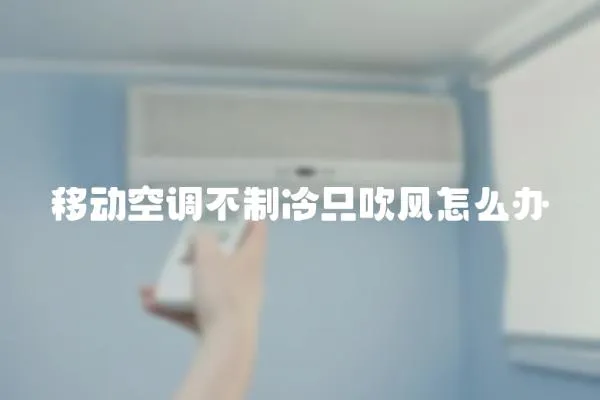 移動空調不制冷只吹風怎么辦
