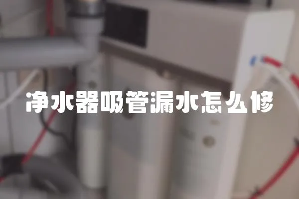 凈水器吸管漏水怎么修