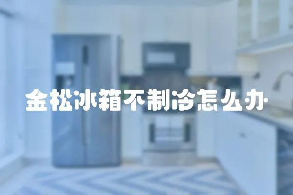 金松冰箱不制冷怎么辦