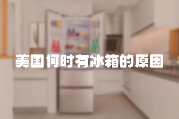 美國何時(shí)有冰箱的原因