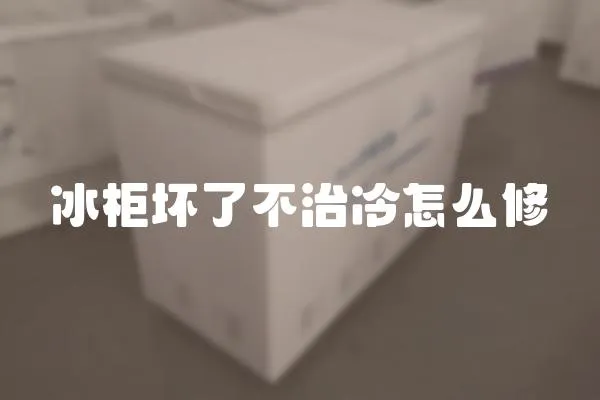 冰柜壞了不治冷怎么修