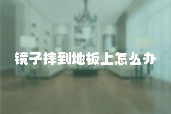 鏡子摔到地板上怎么辦