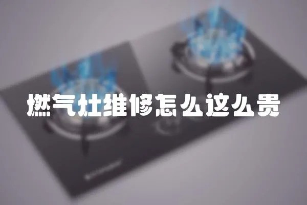 燃氣灶維修怎么這么貴