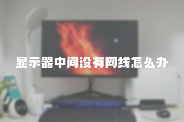 顯示器中間沒有網線怎么辦